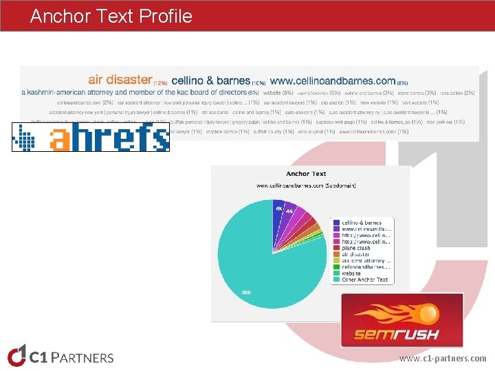 Anchor Text Profile www. c 1 -partners. com Anchor Text Profile www. c 1 -partners. com