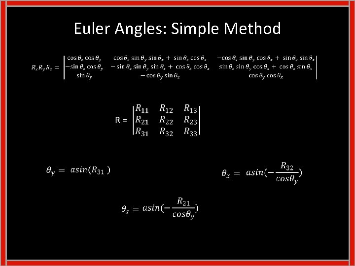 Euler Angles: Simple Method 