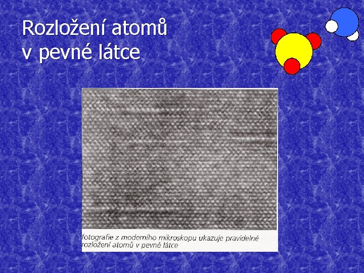 Rozložení atomů v pevné látce 