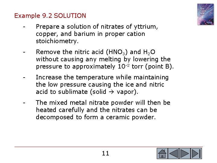 Example 9. 2 SOLUTION - Prepare a solution of nitrates of yttrium, copper, and