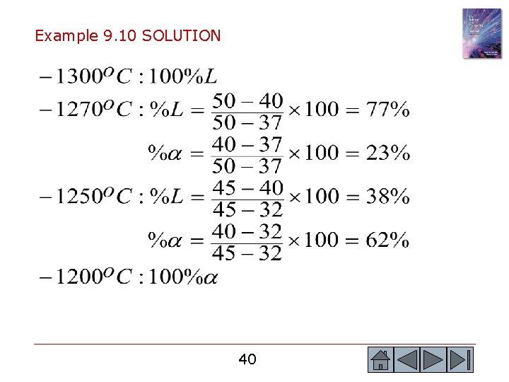 Example 9. 10 SOLUTION 40 40 