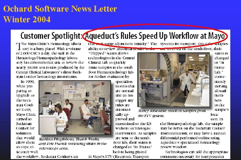 Ochard Software News Letter Winter 2004 