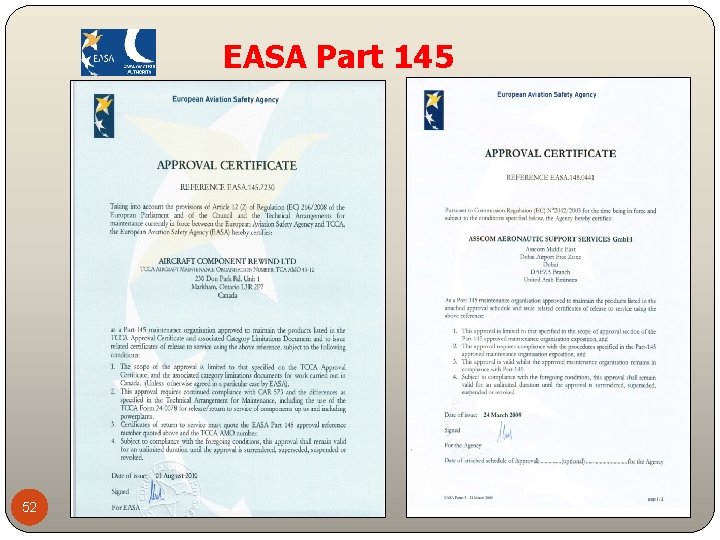 EASA Part 145 52 Nov-20 