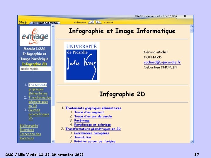 GMC / Lille Vivaldi 18 -19 -20 novembre 2009 17 