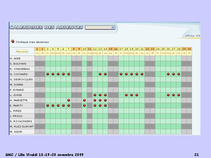 GMC / Lille Vivaldi 18 -19 -20 novembre 2009 21 