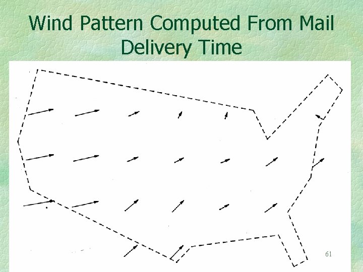 Wind Pattern Computed From Mail Delivery Time 61 