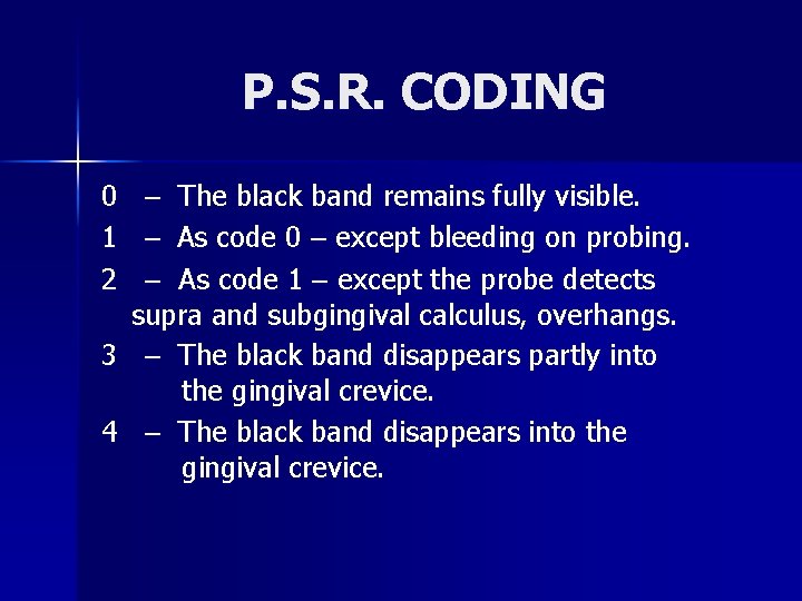 P. S. R. CODING 0 1 2 – The black band remains fully visible.