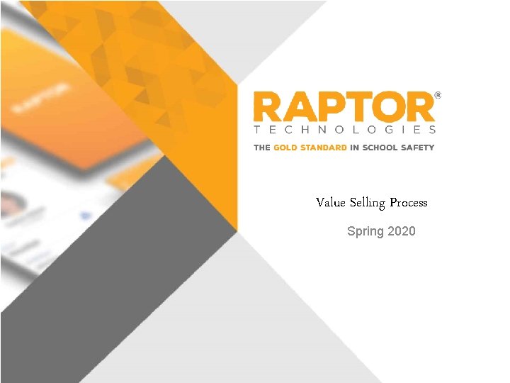 Value Selling Process Spring 2020 