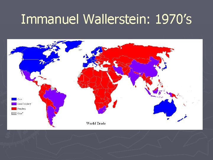 Immanuel Wallerstein: 1970’s 