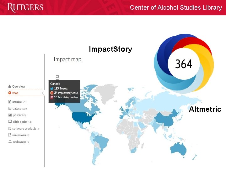 Center of Alcohol Studies Library Impact. Story Altmetric 