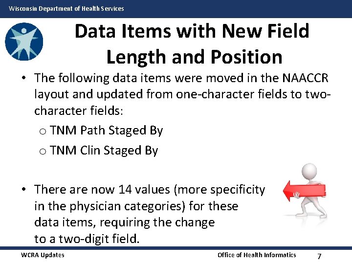 Wisconsin Department of Health Services Data Items with New Field Length and Position • Wisconsin Department of Health Services Data Items with New Field Length and Position •