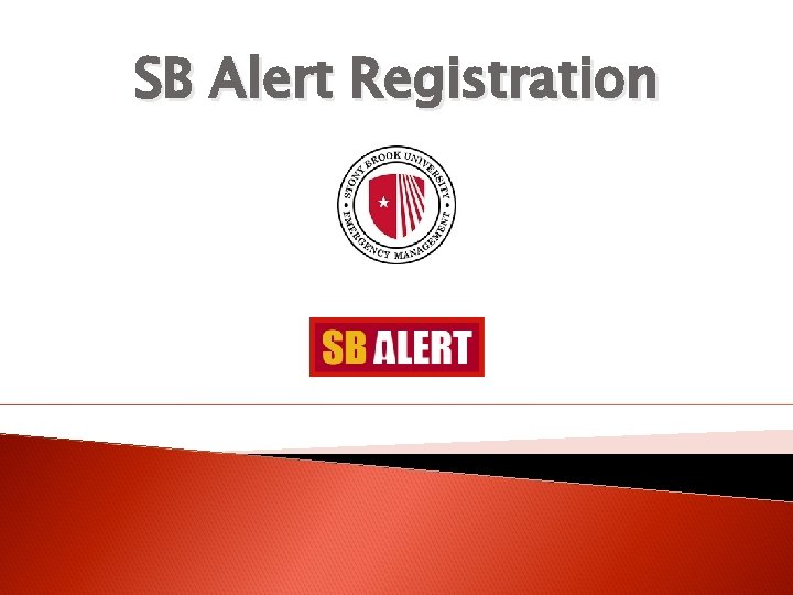 SB Alert Registration 