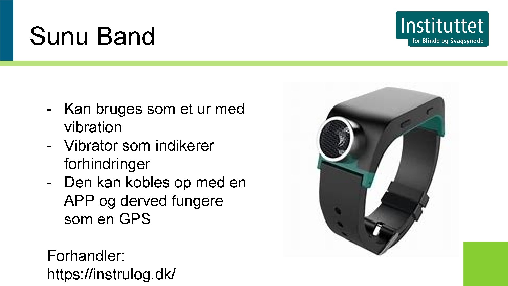 Sunu Band - Kan bruges som et ur med vibration - Vibrator som indikerer