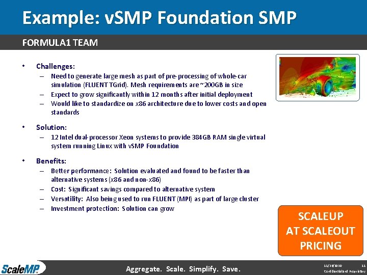 Example: v. SMP Foundation SMP FORMULA 1 TEAM • Challenges: – Need to generate