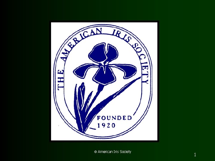  American Iris Society 1 