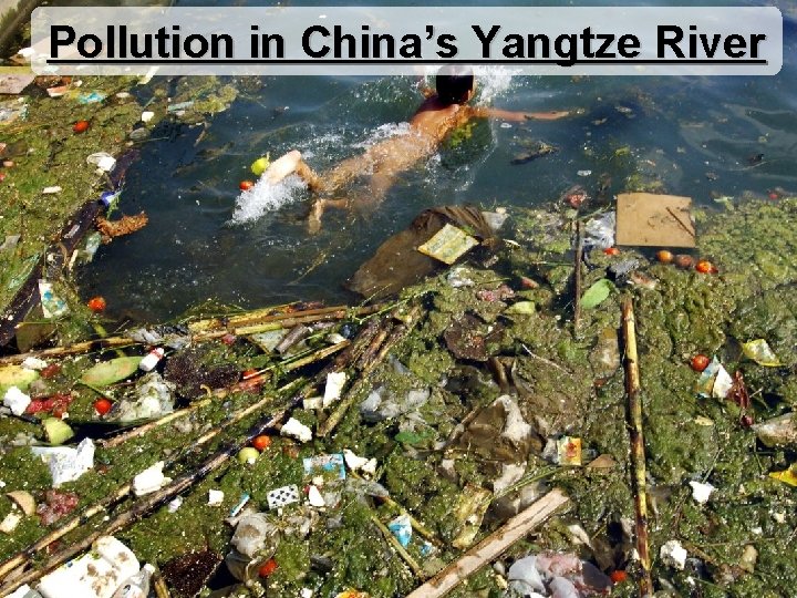 Pollution in China’s Yangtze River 