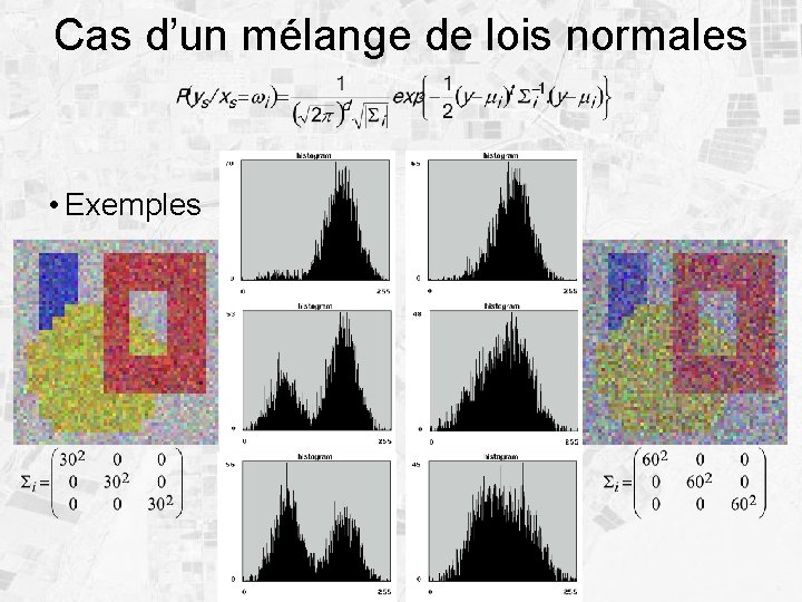 Cas d’un mélange de lois normales • Exemples 