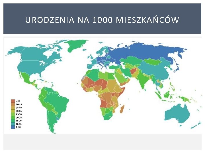 URODZENIA NA 1000 MIESZKAŃCÓW 