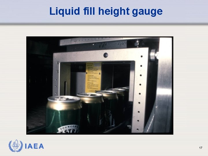 Liquid fill height gauge IAEA 17 