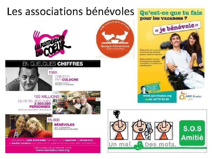 Les associations bénévoles 