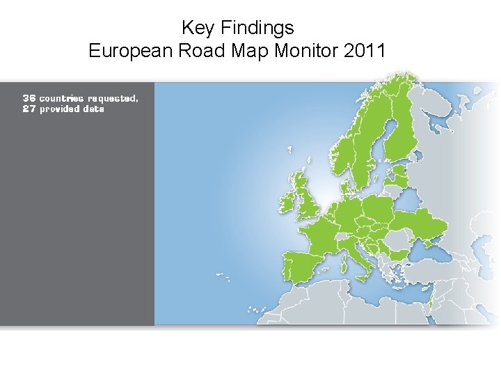 Key Findings European Road Map Monitor 2011 