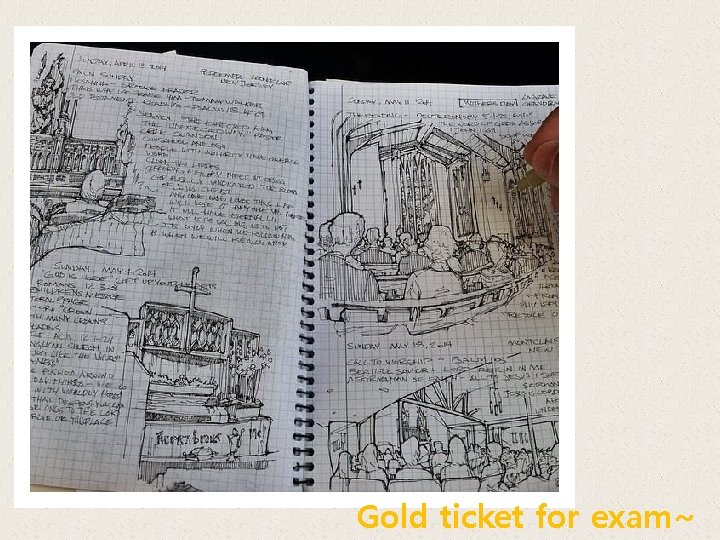 Gold ticket for exam~ 