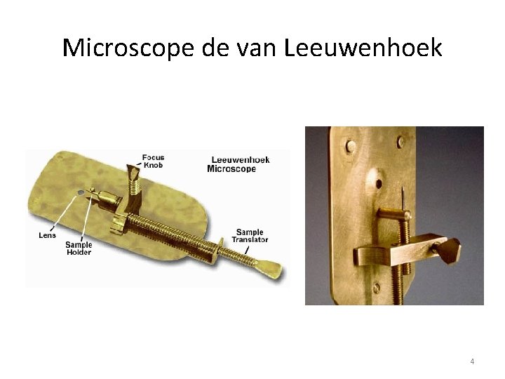 Microscope de van Leeuwenhoek 4 