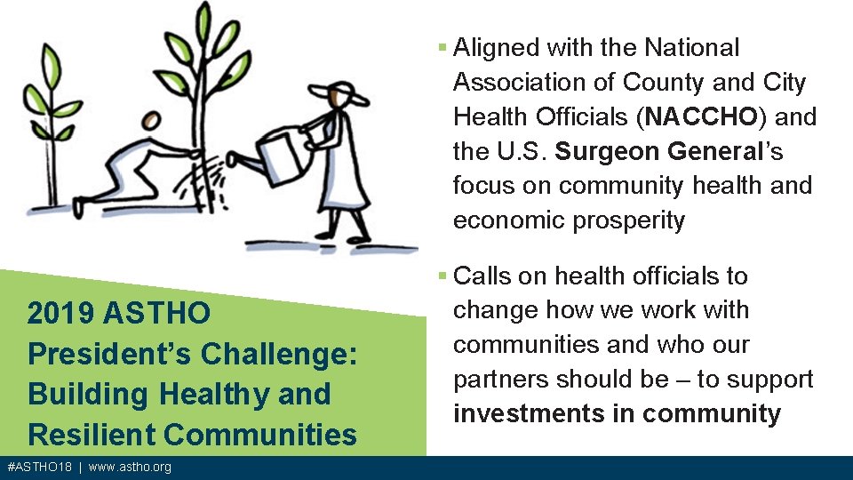 § Aligned with the National Association of County and City Health Officials (NACCHO) and