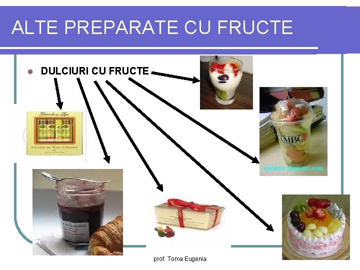 ALTE PREPARATE CU FRUCTE l DULCIURI CU FRUCTE prof. Toma Eugenia 