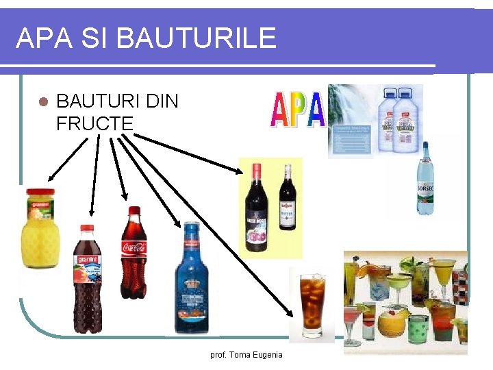 APA SI BAUTURILE l BAUTURI DIN FRUCTE prof. Toma Eugenia 