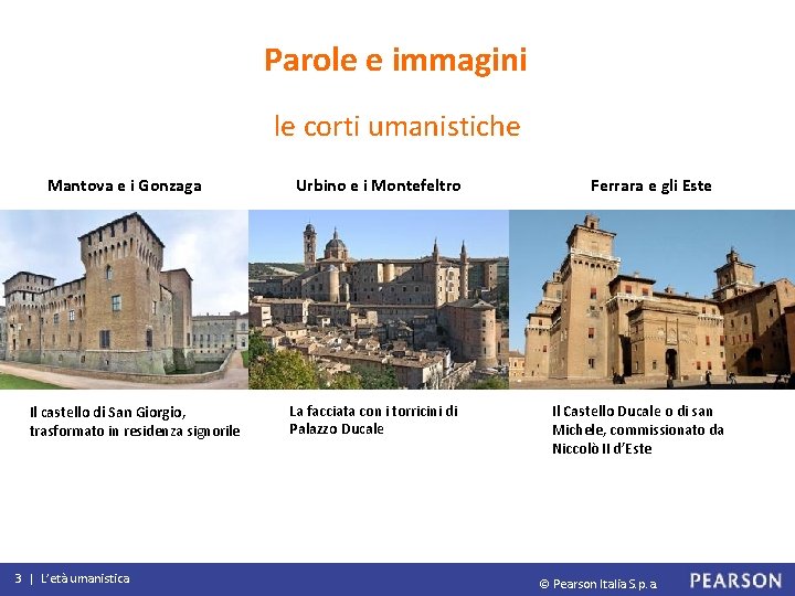 Parole e immagini le corti umanistiche Mantova e i Gonzaga Il castello di San