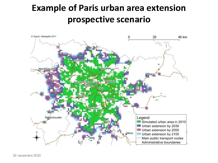 Example of Paris urban area extension prospective scenario 26 novembre 2020 