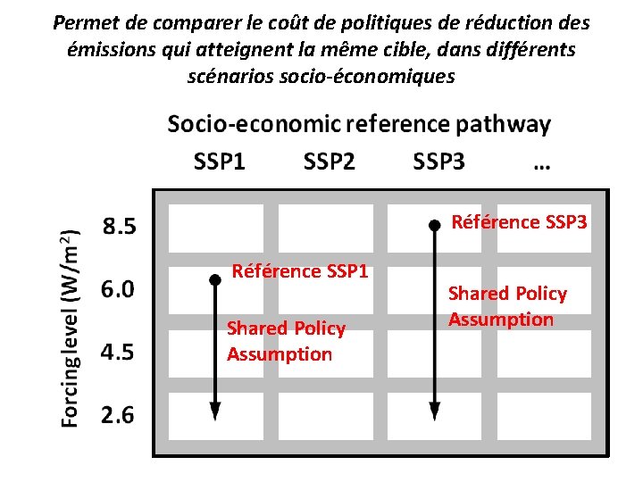 Permet de comparer le coût de politiques de réduction des émissions qui atteignent la