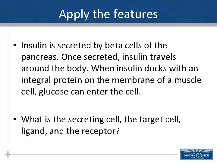 Apply the features • Insulin is secreted by beta cells of the pancreas. Once Apply the features • Insulin is secreted by beta cells of the pancreas. Once