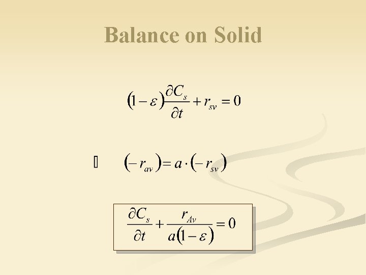 Balance on Solid 
