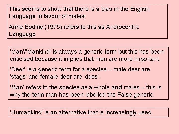 This seems to show that there is a bias in the English Language in