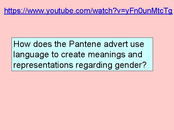 https: //www. youtube. com/watch? v=y. Fn 0 un. Mtc. Tg How does the Pantene