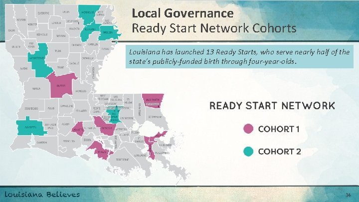 Local Governance Ready Start Network Cohorts Louisiana has launched 13 Ready Starts, who serve