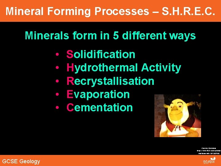 Mineral Forming Processes – S. H. R. E. C. Minerals form in 5 different Mineral Forming Processes – S. H. R. E. C. Minerals form in 5 different