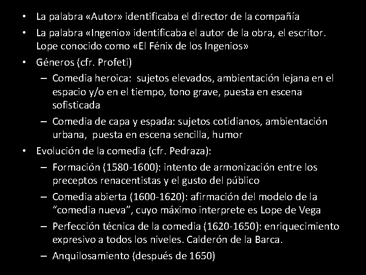  • La palabra «Autor» identificaba el director de la compañía • La palabra