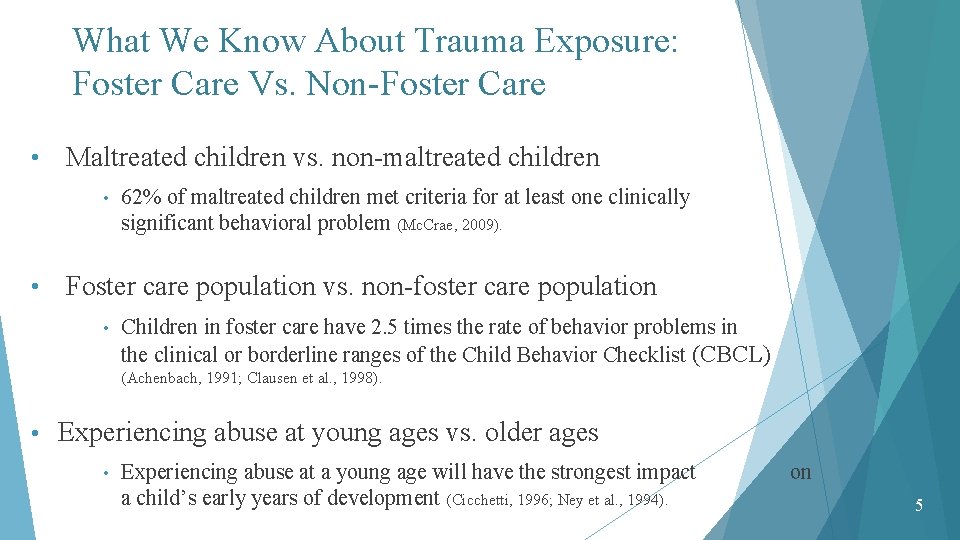 The Impact of Early Social Factors on Trajectories