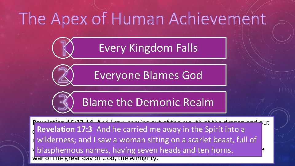 The Apex of Human Achievement Every Kingdom Falls Everyone Blames God Blame the Demonic The Apex of Human Achievement Every Kingdom Falls Everyone Blames God Blame the Demonic