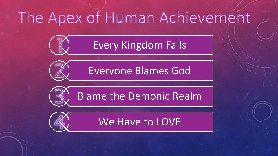 The Apex of Human Achievement Every Kingdom Falls Everyone Blames God Blame the Demonic The Apex of Human Achievement Every Kingdom Falls Everyone Blames God Blame the Demonic