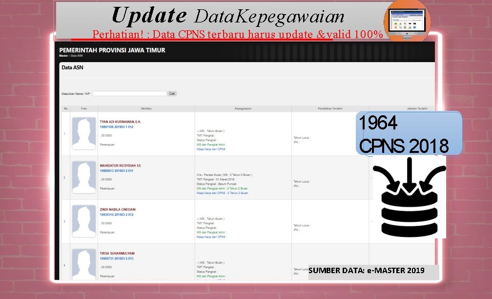 Update Data Kepegawaian Perhatian! : Data CPNS terbaru harus update & valid 100% 1964