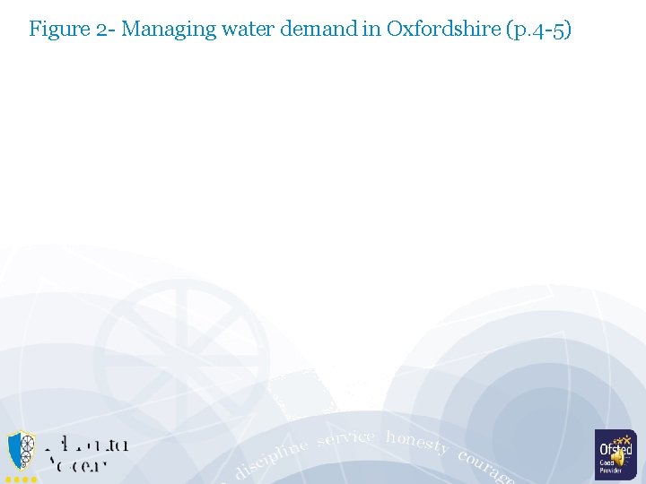 Figure 2 - Managing water demand in Oxfordshire (p. 4 -5) 