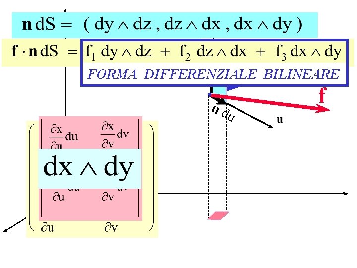 n FORMA DIFFERENZIALE BILINEARE v dv d. S ud u f 