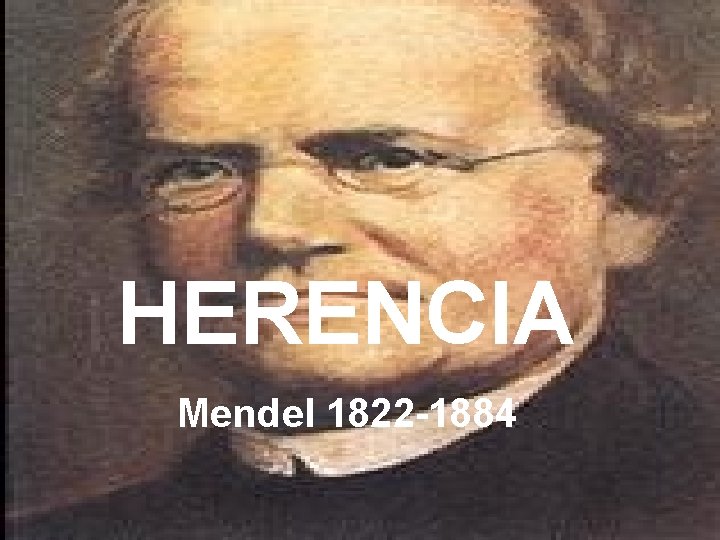 HERENCIA Mendel 1822 -1884 