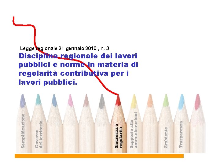 Legge regionale 21 gennaio 2010 , n. 3 Disciplina regionale dei lavori pubblici e