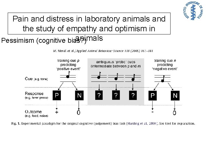 Pain and distress in laboratory animals and the study of empathy and optimism in