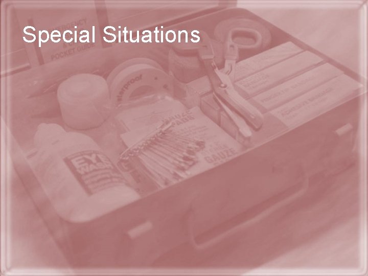 Special Situations 